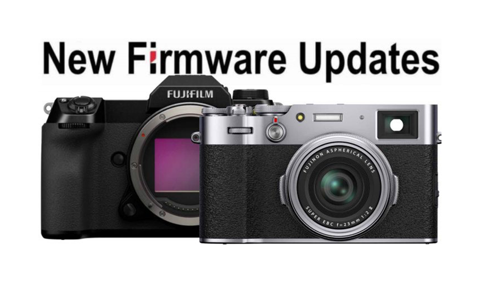 Lanzamiento de las actualizaciones de firmware de Fujifilm GFX100S, GFX50SII y X100V